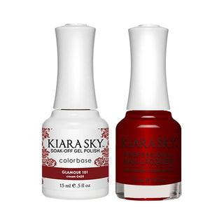 Kiara Sky 425 Glamour 101  - Gel Polish & Lacquer Combo