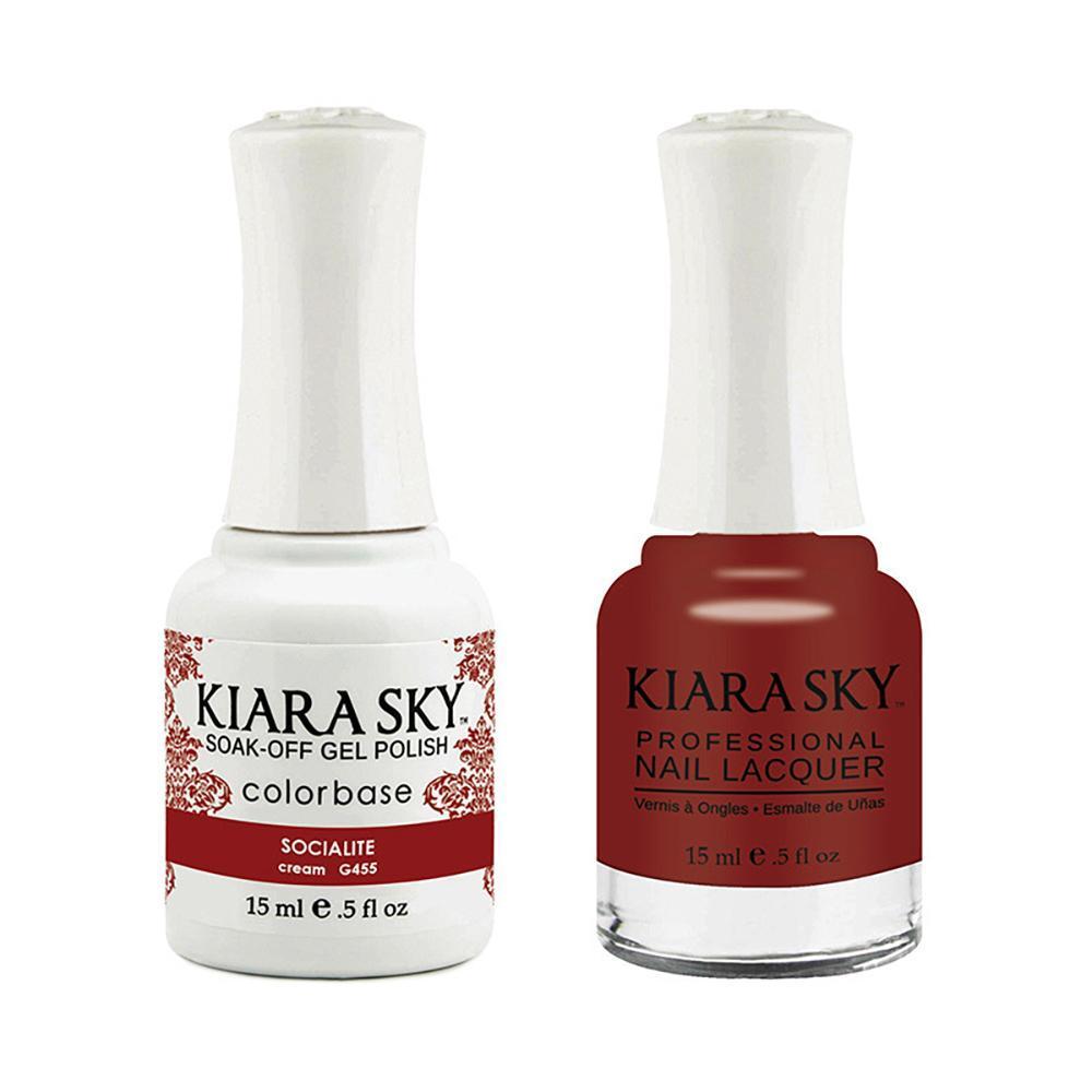 Kiara Sky 455 Socialite - Gel Polish & Lacquer Combo