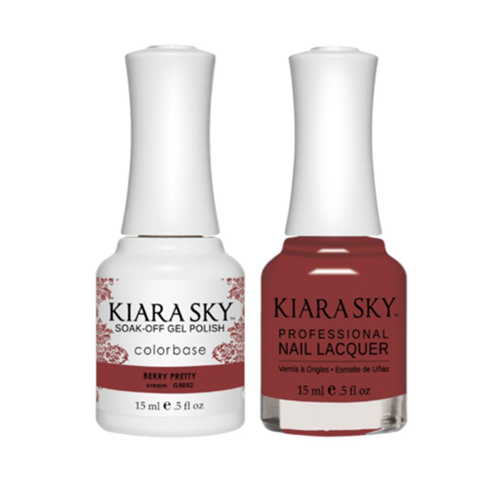  Kiara Sky Gel Nail Polish Duo - All-In-One - 5052 BERRY PRETTY by Kiara Sky sold by DTK Nail Supply