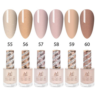 LDS Healthy Nail Lacquer  Set (6 colors) : 55 to 60