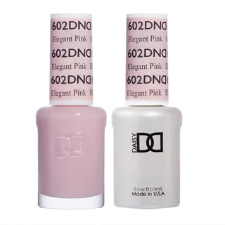 DND Gel Nail Polish Duo - 602 Neutral Colors - Elegant Pink