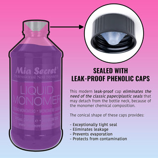 Mia Secret Liquid Monomer - 8oz by Mia Secret sold by DTK Nail Supply