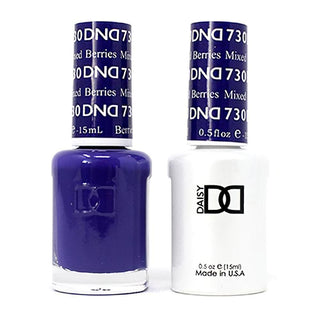 DND Gel Nail Polish Duo - 730 Purple Colors - Mixed Berries