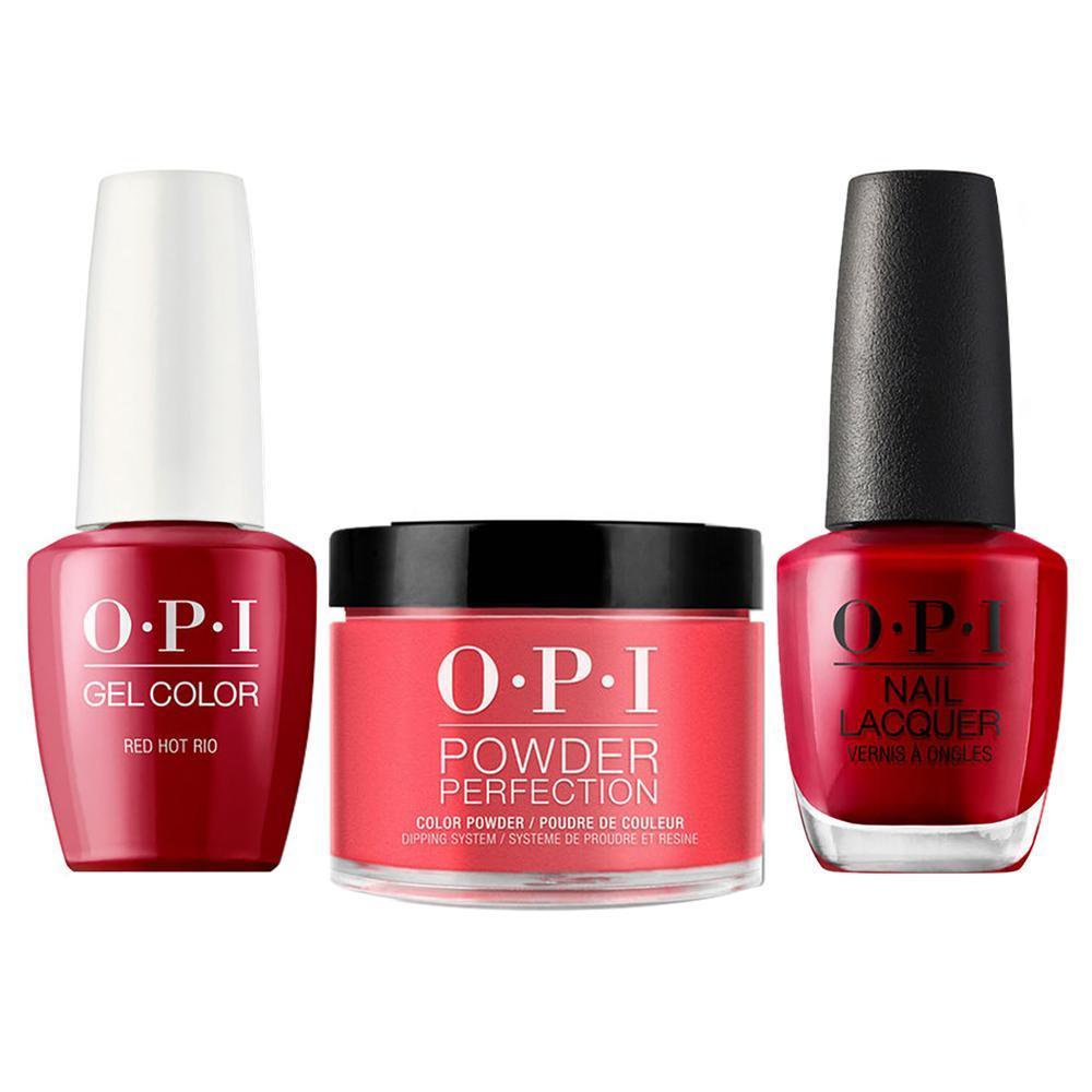 OPI 3 in 1 - DGLA70 - Red Hot Rio