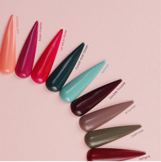 LDS Holiday Collection: 6 Healthy Gel Polishes, 1 Base Gel, 1 Top Gel, 1 Strengthener - WINTER MOOD - 007, 031, 032, 033, 094, 121