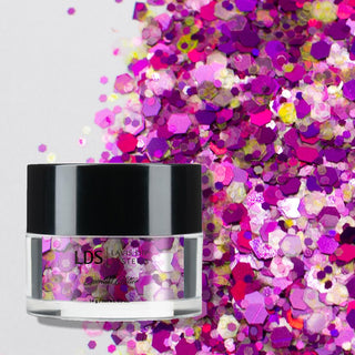 LDS Confetti Glitter Nail Art - CF02 - Hideaway - 0.5 oz