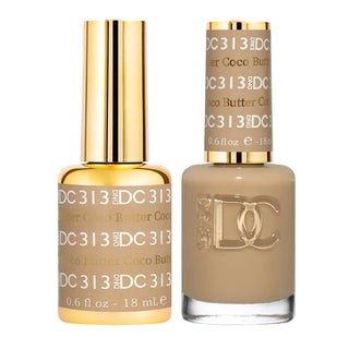 DND DC Gel Nail Polish Duo - 313 Beige Colors - Coco Butter