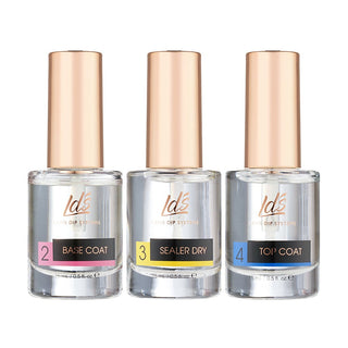 LDS Dipping Powder Essentials Kit - Base Coat, Sealer Dry, Top Coat - 0.5 oz