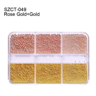 6 Grid Ball Beads Rhinestone Decorations - SZCT 049