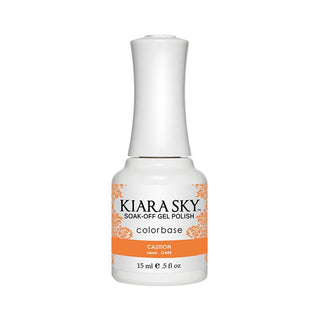 Kiara Sky Gel Polish 444 - Orange, Neon Colors - Caution