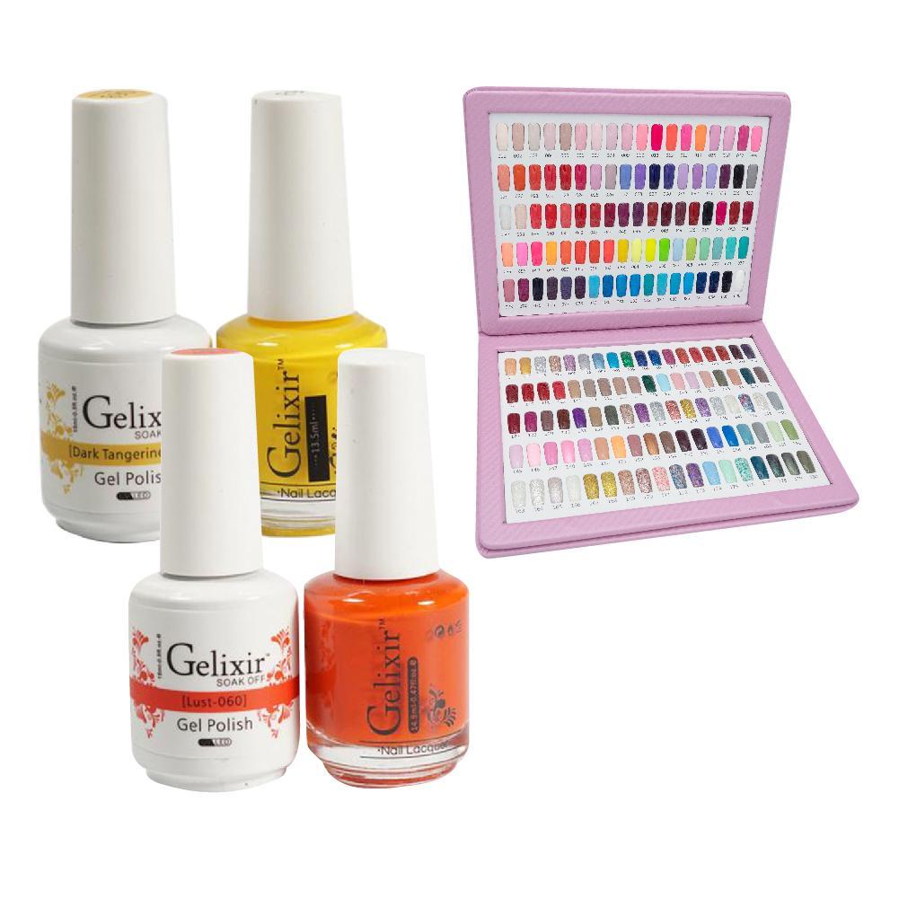 Gelixir Kit 176 Colors - Gel Nail Polish 0.5 oz