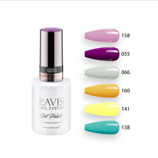 Lavis Gel Summer Color Set G6 (6 colors): 158, 055, 066, 160, 141, 138