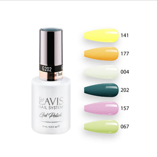 Lavis Gel Summer Color Set G8 (6 colors): 141, 177, 004, 202, 157, 067