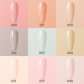 9 Lavis Holiday Gel Nail Polish Collection - THE IT NUDES - 007; 013; 017; 029; 044; 045; 070; 071; 077