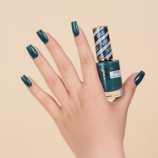 LDS 032 Forest-Ever Green - LDS Gel Polish & Matching Nail Lacquer Duo Set - 0.5oz