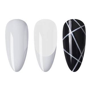 LDS - 02 (ver 2) White - Line Art Gel Nails Polish Nail Art