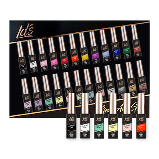 LDS Line Art Gel Nails Polish Nail Art Set (24 colors): 01-24 (ver 2)