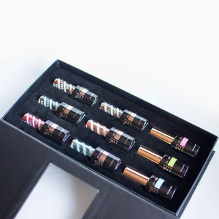 LDS Holiday Collection: 6 Healthy Gel Polishes, 1 Base Gel, 1 Top Gel - WINTER MOOD - 007; 031; 032; 033; 094; 121