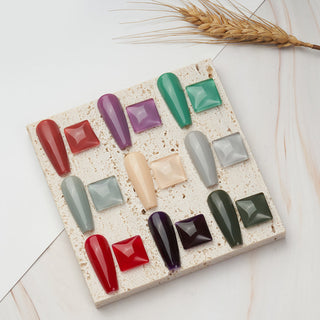 LDS Holiday Collection: 6 Healthy Gel Polishes, 1 Base Gel, 1 Top Gel - COOL VIBES G - 018; 019; 020; 021; 022; 023