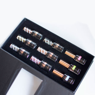 LDS Holiday Collection: 6 Healthy Gel Polishes, 1 Base Gel, 1 Top Gel - SOFT GLAM -  003; 048; 153; 154; 155; 156