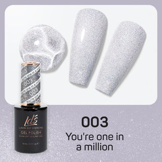 LDS 003 You're One In A Million - LDS Healthy Gel Polish & Matching Nail Lacquer Duo Set - 0.5oz