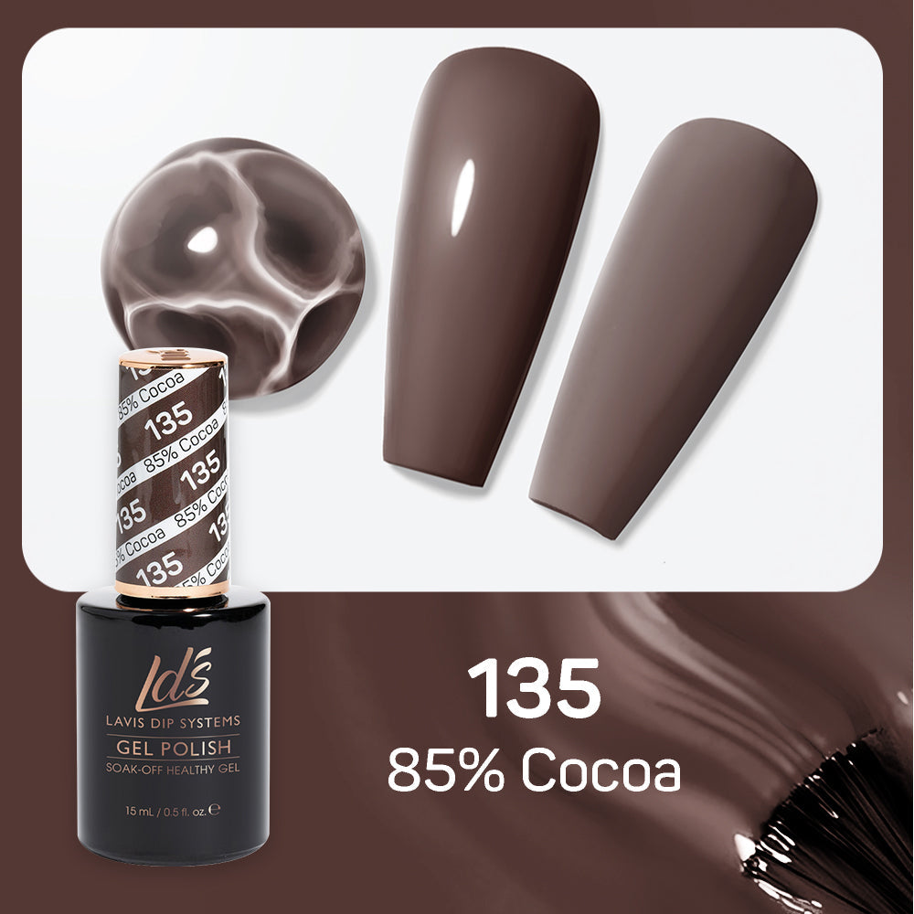 LDS 135 85% Cocoa - LDS Gel Polish 0.5oz