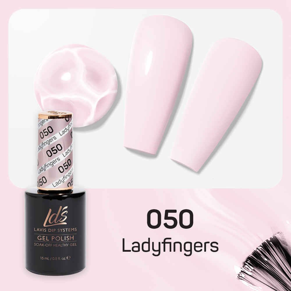 LDS 050 Ladyfingers LDS Healthy Gel Polish & Matching Nail Lacquer D