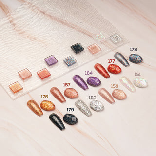 MASTER GLITTER - LDS Holiday Healthy Nail Lacquer Collection: 151; 152; 157; 159; 164; 176; 177; 178; 179