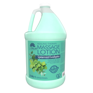 LAPALM Healing Therapy Massage Lotion - Spearmint Eucalyptus - 1 Gallon