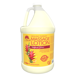 LAPALM Healing Therapy Massage Lotion - Tropical Citrus - 1 Gallon