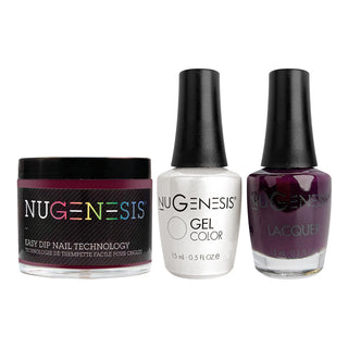 NU 3 in 1 - 025 Purple Heart - Dip, Gel & Lacquer Matching