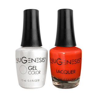 Nugenesis Gel Nail Polish Duo - 097 Coral, Pink Colors - Cherry Pie