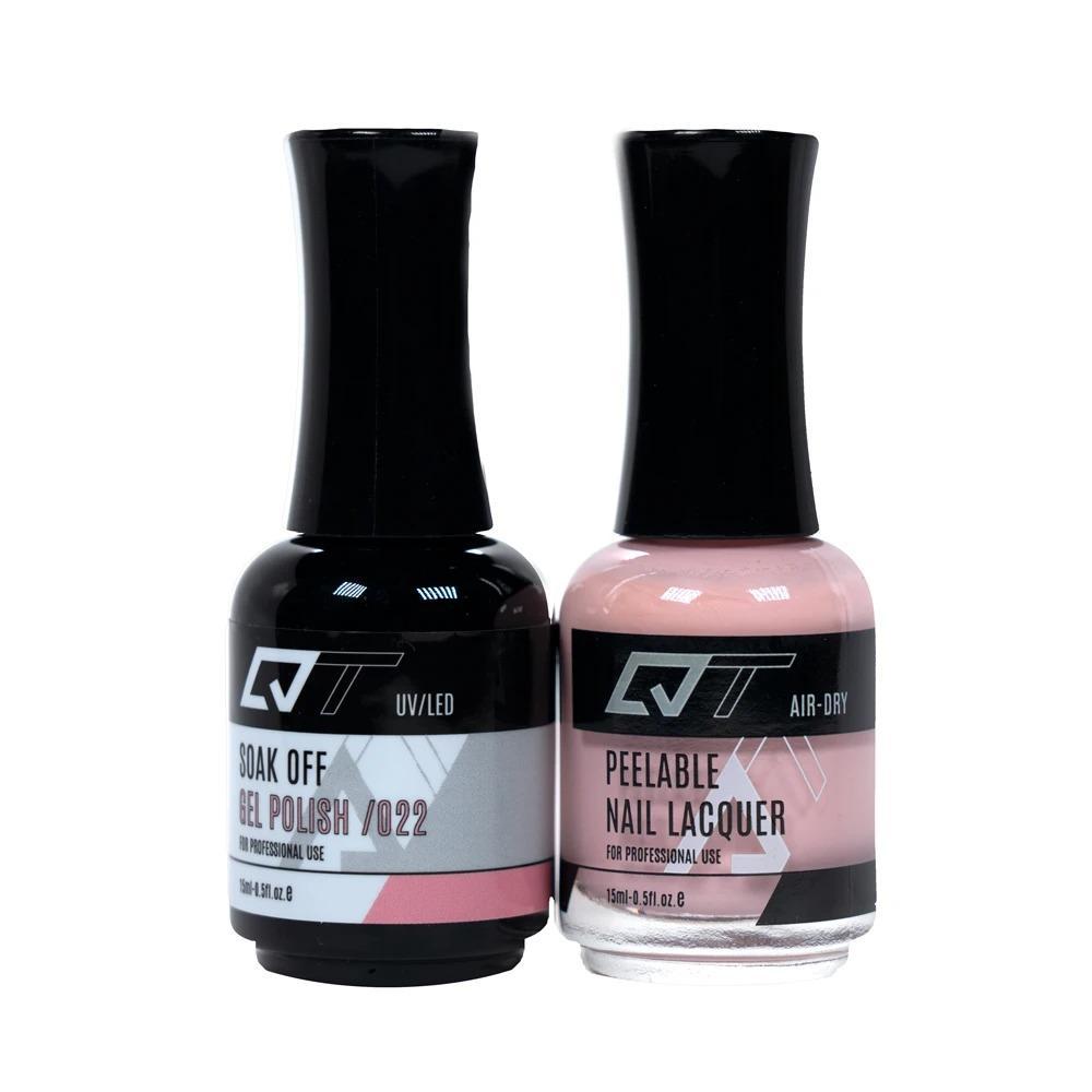  QT 022 - QT Gel Polish & Matching Nail Lacquer Duo Set - 0.5oz by Gelixir sold by DTK Nail Supply