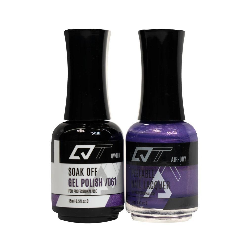  QT 061 - QT Gel Polish & Matching Nail Lacquer Duo Set - 0.5oz by Gelixir sold by DTK Nail Supply