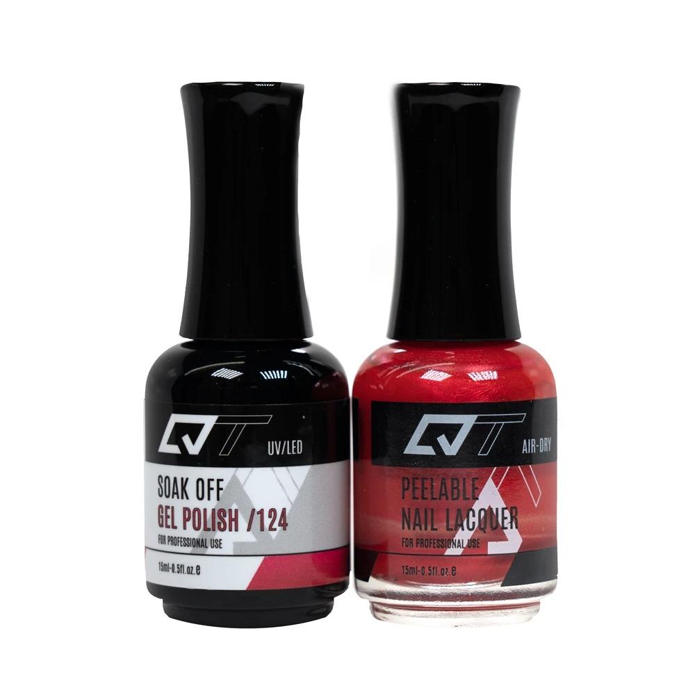  QT 124 - QT Gel Polish & Matching Nail Lacquer Duo Set - 0.5oz by Gelixir sold by DTK Nail Supply