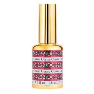 DND DC Gel Polish 222 - Glitter, Pink Colors - Cerise