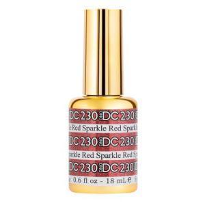  DND DC Gel Polish 230 - Glitter, Red Colors - Sparkle Red by DND DC sold by DTK Nail Supply