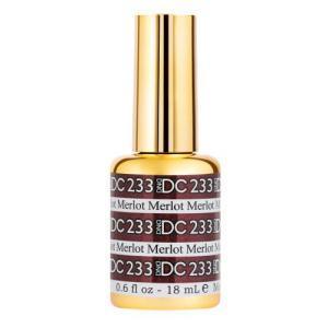 DND DC Gel Polish 233 - Glitter, Purple Colors - Merlot