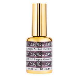 DND DC Gel Polish 236 - Glitter, Purple Colors - Muted Purple