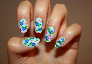 Best Rose Nail Art Ideas