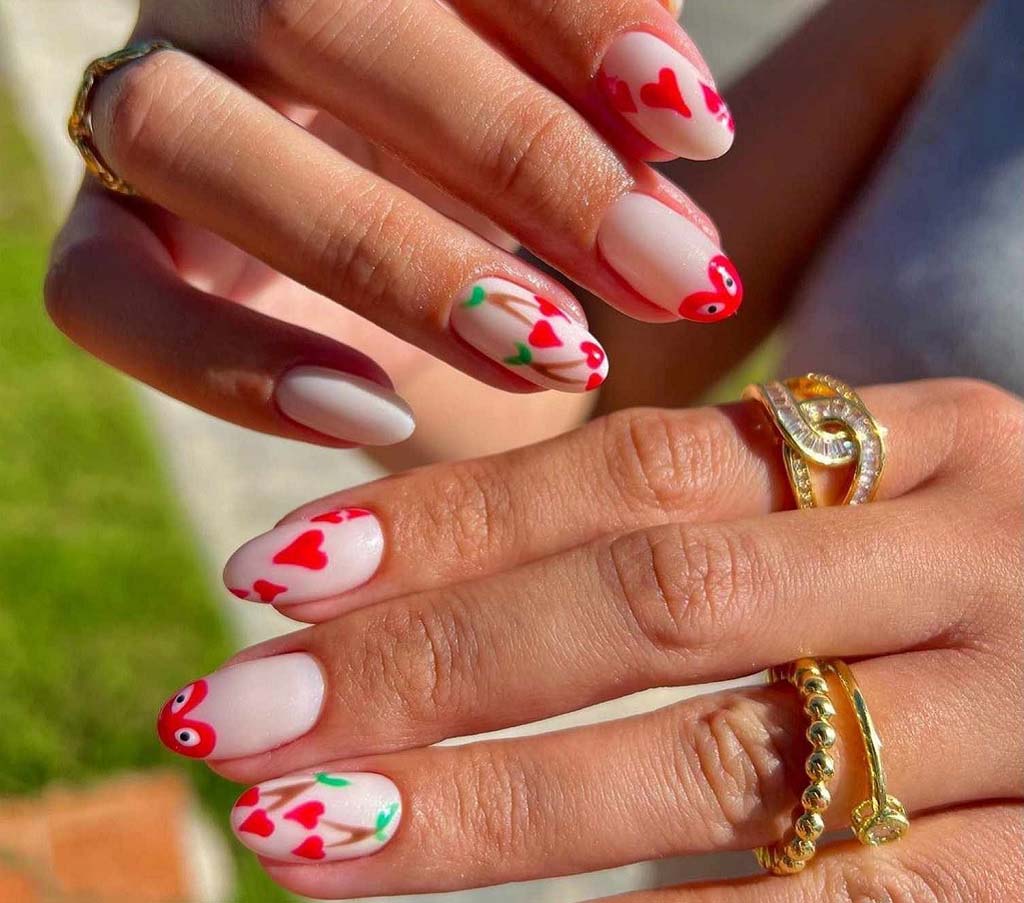 How to Diy Cherry Nail Designs to Wear This Summer