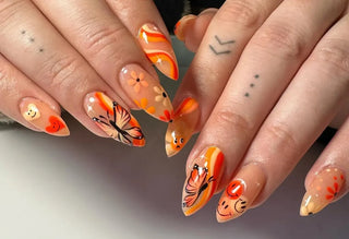  Fall Burnt Orange Nail Designs