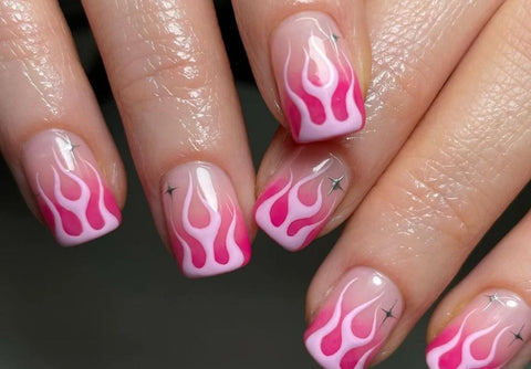 Ignite Your Style With Flame Nail Art Designs | ND Nails Supply