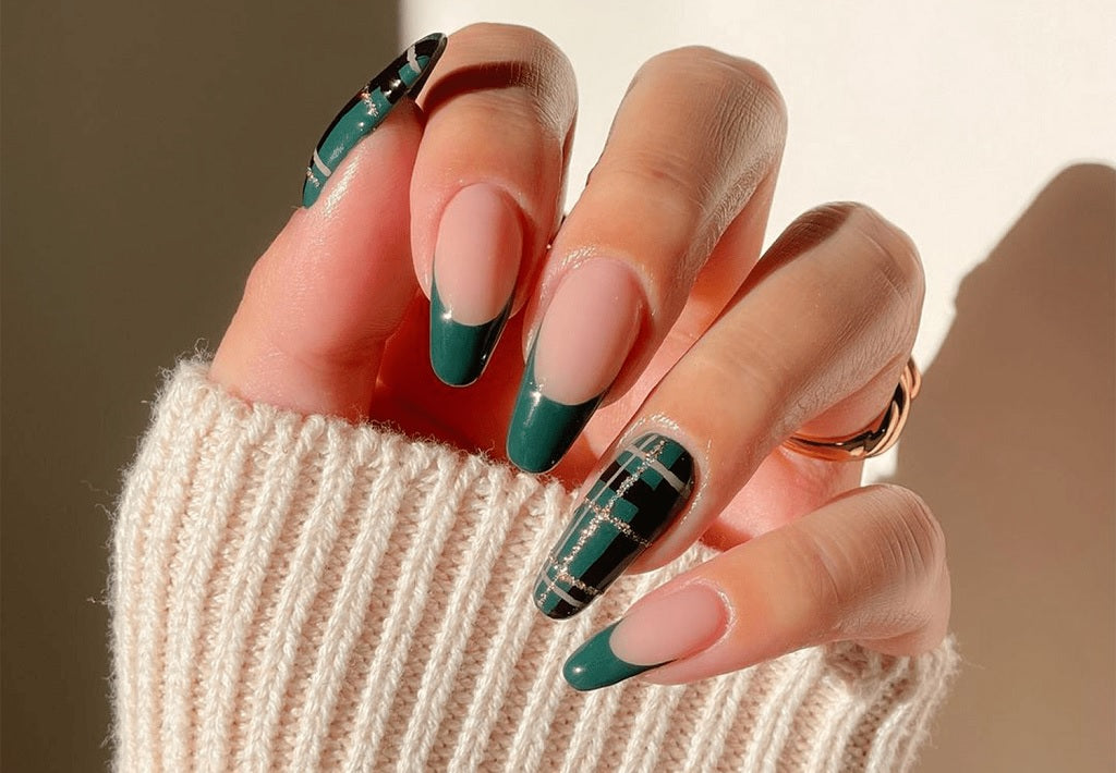 1 Sheet Self Adhesive Nail Art Decal Manicure Decorations Leopard Plaid Nail  Polish Nail Wraps Tips Women DIY Beauty Nails Strip