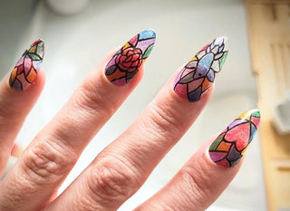 Stained Glass Nail Art 