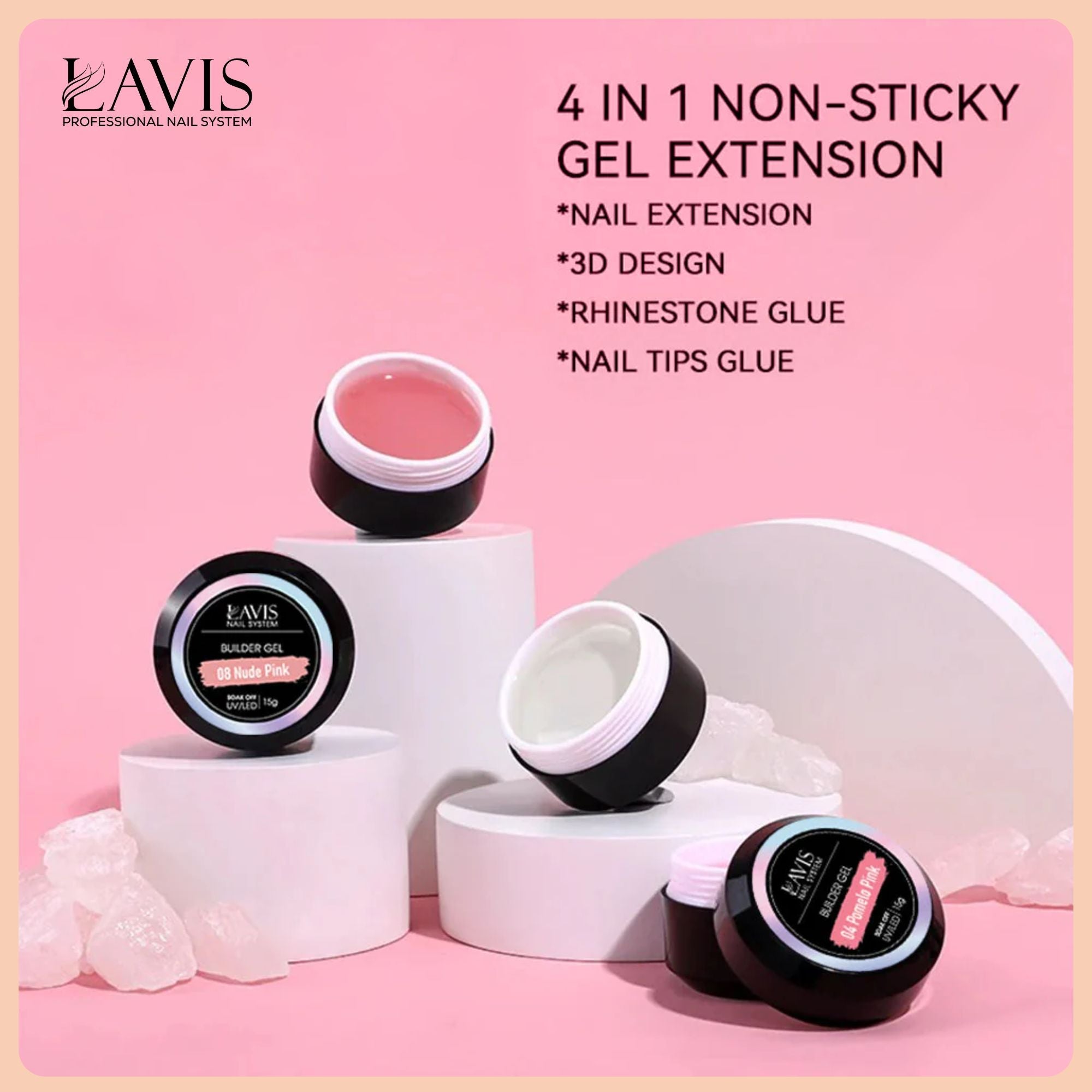 Lavis Builder Gel in the Jar Collection