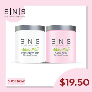 SNS Pink & White Dipping Powder