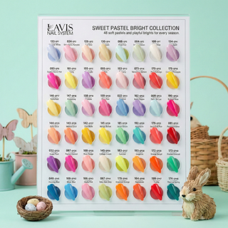 Lavis Gel Polish Set 48 Colors - Sweet Pastel Bright Collection