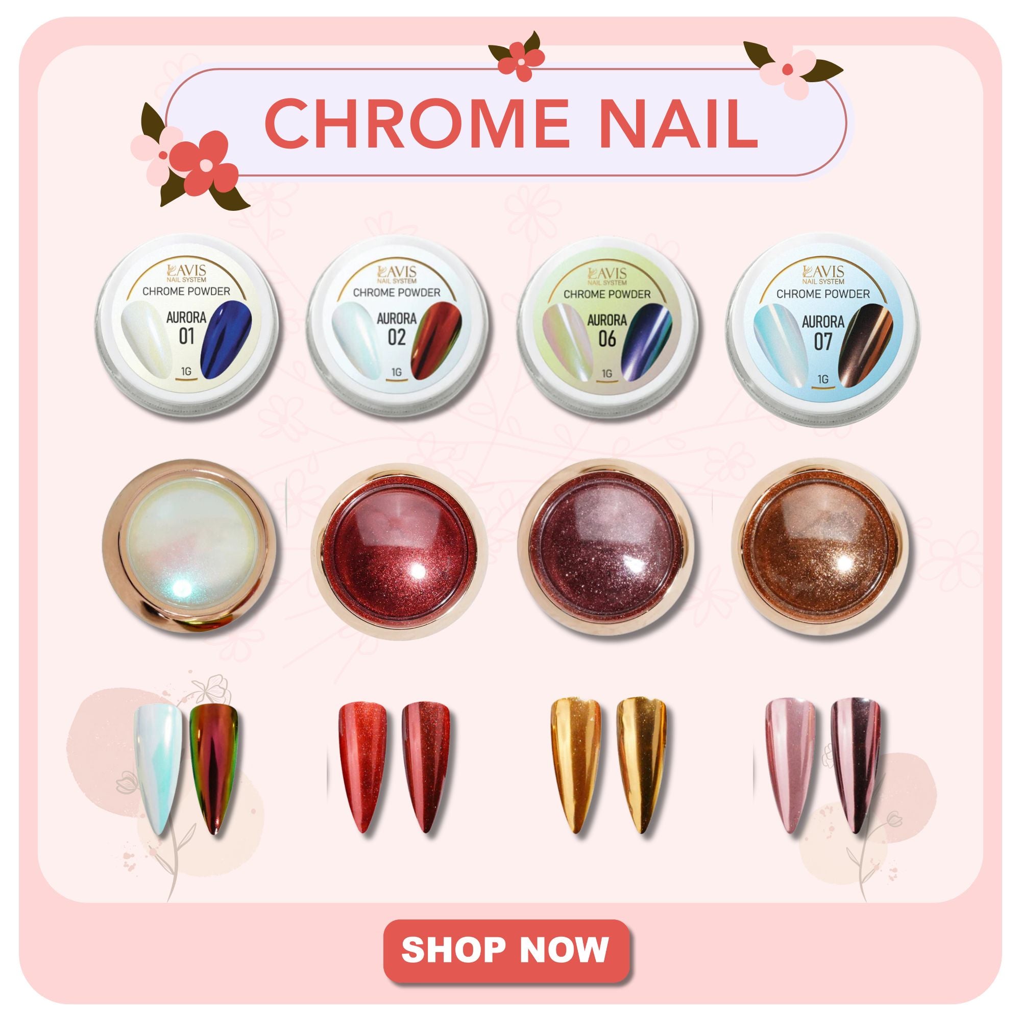 Chrome Nail Powder