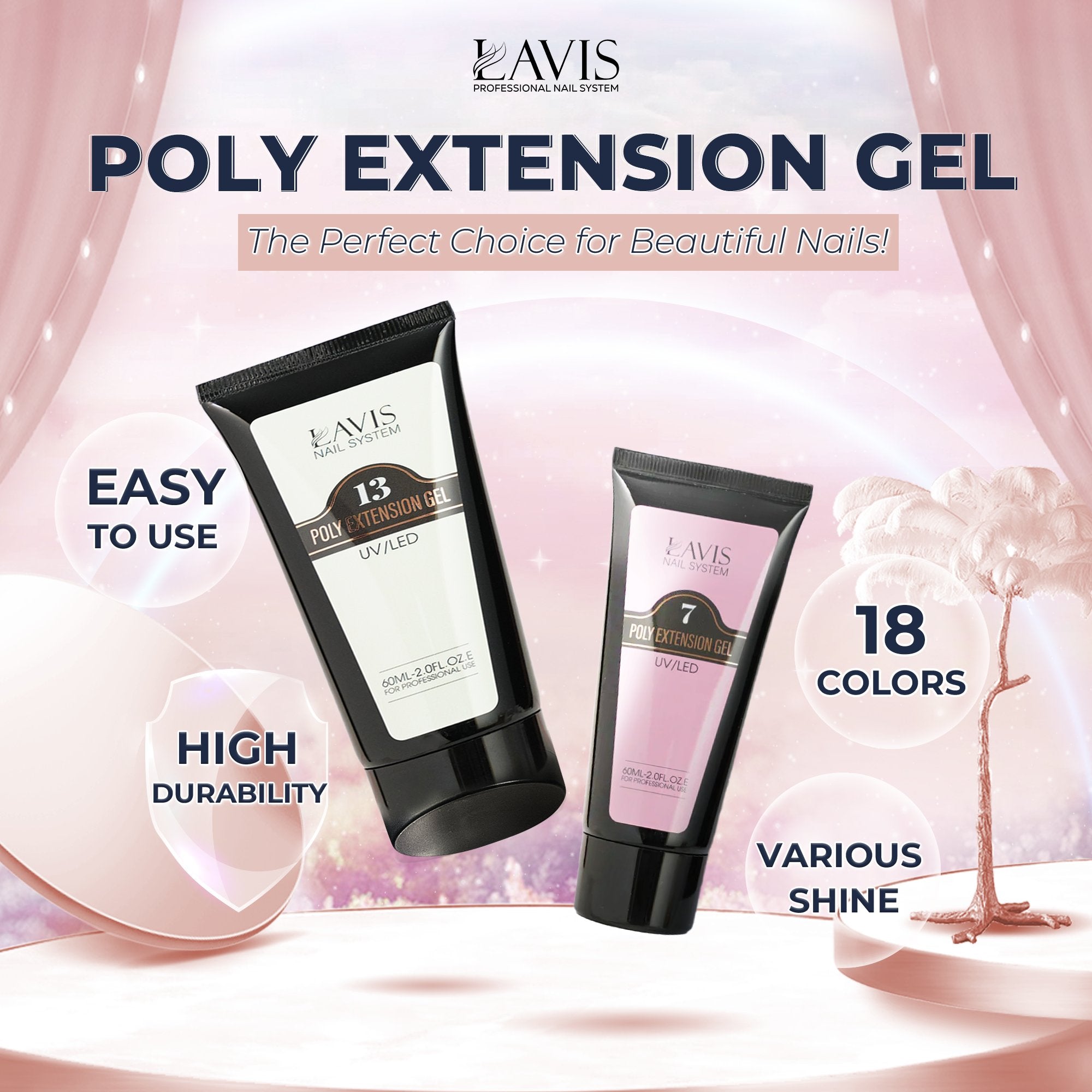 LAVIS Poly Extension Gel New